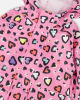 Deux par Deux Pink rain jumpsuit with color-changing hearts print vendu par Veille sur toi