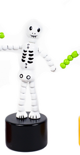 Divers 466JRC-Squelette Personnage d'Halloween à Pousser en Bois Squelette vendu par Veille sur toi