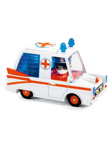 Djeco DJ05468 Voiture Crazy Motors - Hurry ambulance - Djeco vendu par Veille sur toi