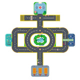 Djeco DJ05499 Casse-tête circuit géant Crazy Motors - Puzzl'Up Ville-Géant - Djeco vendu par Veille sur toi