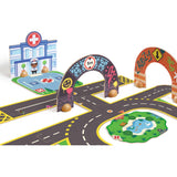 Djeco DJ05499 Casse-tête circuit géant Crazy Motors - Puzzl'Up Ville-Géant - Djeco vendu par Veille sur toi