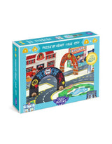 Djeco DJ05499 Casse-tête circuit géant Crazy Motors - Puzzl'Up Ville-Géant - Djeco vendu par Veille sur toi