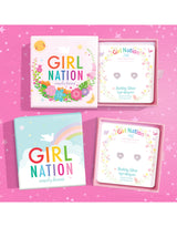 Girl Nation GN-J2603s2 Boucles d'oreilles en argent - Coeurs Roses - Girl Nation vendu par Veille sur toi
