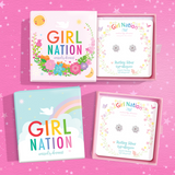 Girl Nation GN-J2605s Boucles d'oreilles en argent - Fleurs - Girl Nation vendu par Veille sur toi