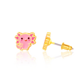 Girl Nation GN-J369s Boucles d'oreilles en émail - Axolotl - Girl Nation vendu par Veille sur toi