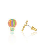 Girl Nation GN-J453S Boucles d'oreilles en émail - Montgolfière - Girl Nation vendu par Veille sur toi