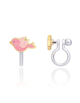Girl Nation GN-J454SC Boucles d'oreilles à clip en émail - Oiseau scintillant - Girl Nation vendu par Veille sur toi