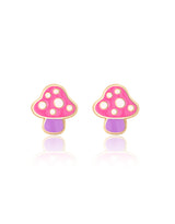 Girl Nation GN-J457s Boucles d'oreilles en émail - Petit champignon - Girl Nation vendu par Veille sur toi