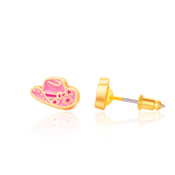 Girl Nation GN-J467s03 Boucles d'oreilles en émail - Chapeau de cowgirl - Girl Nation vendu par Veille sur toi