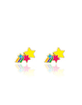 Girl Nation GN-J508S Boucles d'oreilles en émail - Étoiles filantes - Girl Nation vendu par Veille sur toi
