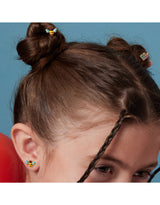 Girl Nation GN-J532S Boucles d'oreilles en émail - Agneau - Girl Nation vendu par Veille sur toi