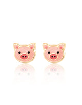 Girl Nation GN-J535S Boucles d'oreilles en émail - Cochon Précieux - Girl Nation vendu par Veille sur toi