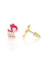 Girl Nation GN-J538S Boucles d'oreilles en émail - Faons Roses - Girl Nation vendu par Veille sur toi