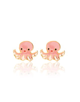 Girl Nation GN-J553S Boucles d'oreilles en émail - Pieuvre - Girl Nation vendu par Veille sur toi