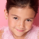 Girl Nation GN-J561s05 Boucles d'oreilles en émail - Beigne rose - Girl Nation vendu par Veille sur toi
