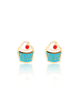 Girl Nation GN-J564S Boucles d'oreilles en émail - Cupcake - Girl Nation vendu par Veille sur toi