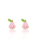 Girl Nation GN-J593s Boucles d'oreilles en émail - Poire rose - Girl Nation vendu par Veille sur toi