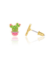 Girl Nation GN-J597s08 Boucles d'oreilles en émail - Cactus - Girl Nation vendu par Veille sur toi