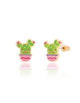 Girl Nation GN-J597s08 Boucles d'oreilles en émail - Cactus - Girl Nation vendu par Veille sur toi