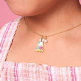 Girl Nation GN-J7135GS Coffret cadeau collier & boucles d'oreilles - Lapin et fleurs - Girl Nation vendu par Veille sur toi