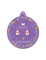 Girl Nation GN-JX514s Boucles d'oreilles en émail - Bonhomme de neige merveilleux - Girl Nation vendu par Veille sur toi
