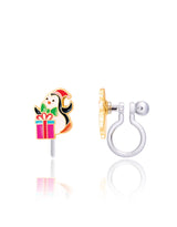 Girl Nation GN-JX515sc Boucles d'oreilles à clip en émail - Cadeau pour manchot  - Girl Nation vendu par Veille sur toi