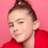 Girl Nation GN-JX519sC Boucles d'oreilles à clip en émail - Flocon de neige - Girl Nation vendu par Veille sur toi