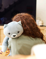 Hugimals HUG007CA Peluche lourde et apaisante - Frankie le chat - Hugimals vendu par Veille sur toi