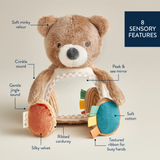 Itzy Ritzy 306601853 Peluche Ours avec miroir sensoriel - Itzy Ritzy vendu par Veille sur toi