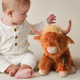 Itzy Ritzy 306701942 Peluche câline - Wyatt la vache Highland - Sweetie Snuggles™ - Itzy Ritzy vendu par Veille sur toi