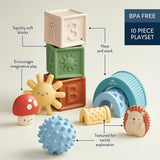 Itzy Ritzy BL8532 Jeu de blocs sensoriels Itzy Blocks™ - Itzy Ritzy vendu par Veille sur toi