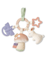 Itzy Ritzy RNG8497 Jouet d'activité de dentition Bitzy Busy Ring™ - Itzy Ritzy Lapin et champignon vendu par Veille sur toi