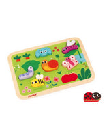 Janod J07120 Casse tête en bois chunky - Le jardin - 7 pièces - Janod vendu par Veille sur toi