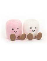 Jellycat A6MPW Peluche - Guimauves rose et blanche - Amuseable - Jellycat vendu par Veille sur toi