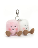 Jellycat APM4BC Breloque de sac - Guimauves roses et blanches Amuseables Pair of marshmallows bag charm - Jellycat vendu par Veille sur toi
