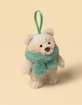 Jellycat BARS6DEC Décoration à suspendre - Ours Bartholomew Junior avec écharpe - Jellycat vendu par Veille sur toi