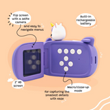 Kiimento IRIS Appareil photo pour enfant - Modèle V Iris la licorne - Kiimento vendu par Veille sur toi
