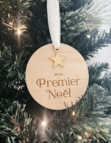 Le petit tableau noir ⚜ PAST-BOIS-PNOEL Pastilles de bois recto/verso - Mon Premier Noël - Le petit tableau noir vendu par Veille sur toi