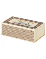 Maileg 17-3201-01 Grand frère souris brune avec pyjamas bleu ligné blanc dans sa boîte d'allumette - Maileg vendu par Veille sur toi