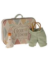 Maileg 17-4103-00 Vêtement pour petit frère souris - Déguisement de clown dans une petite valise - Maileg vendu par Veille sur toi