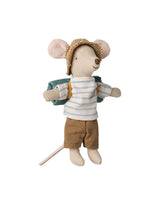 Maileg 17-5201-01 Grand frère souris aventurier - Maileg Ligné bleu vendu par Veille sur toi