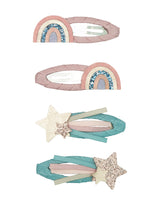 Mimi & Lula 15207680 Barrette clip pour cheveux - Ensemble de 4 - Mimi & Lula Arc-en-ciel et étoile vendu par Veille sur toi