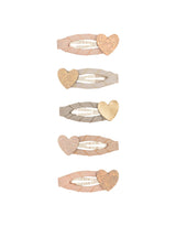 Mimi & Lula 16202327 Barrette clip pour cheveux - Ensemble de 5 - Coeur Rose Multi - Mimi & Lula vendu par Veille sur toi