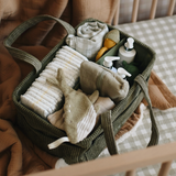 Minika ⚜ DiaperCaddy-Leaf Panier organisateur de couches - Feuille - Minika vendu par Veille sur toi