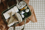 Minika ⚜ DiaperCaddy-Leaf Panier organisateur de couches - Feuille - Minika vendu par Veille sur toi