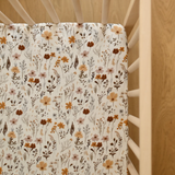 Minika ⚜ DrapContour-Wildflowers Drap contour pour bassinette - Minika Fleurs sauvages vendu par Veille sur toi