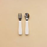 Minika ⚜ EnsembleCuillèreFourchette-Coquille Ensemble fourchette et cuillère - Minika Coquille vendu par Veille sur toi