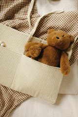 Minika ⚜ PochetteRangement-Creme Pochette de rangement pour lit de bébé - Crème - Minika vendu par Veille sur toi