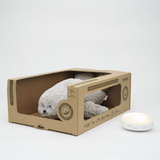 Moonie S-GR Peluche Sonore en Coton Biologique avec Veilleuse 2.0 - Phoque gris - Moonie vendu par Veille sur toi