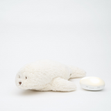 Moonie S-PO Peluche Sonore en Coton Biologique avec Veilleuse 2.0 - Phoque polaire - Moonie vendu par Veille sur toi